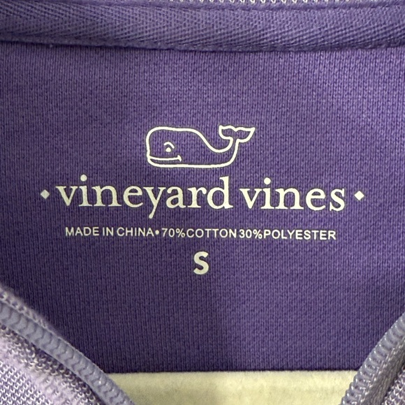 Vineyard Vines Purple Quarter-Zip Pullover - Picture 2 of 4